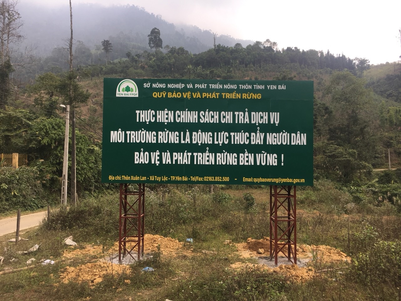 Quỹ Bảo vệ và Phát triển rừng tỉnh Yên Bái xây dựng công trình, phần việc hưởng ứng kỷ niệm ngành Lâm nghiệp Việt Nam 75 năm hình thành và Phát triển